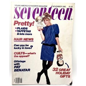 Vintage Seventeen Magazine November 1982 Pat Benatar 80s Fashion Holiday Gifts
